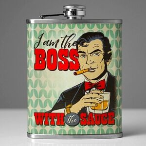 Stainless Steel Novelty Flask (8oz.)